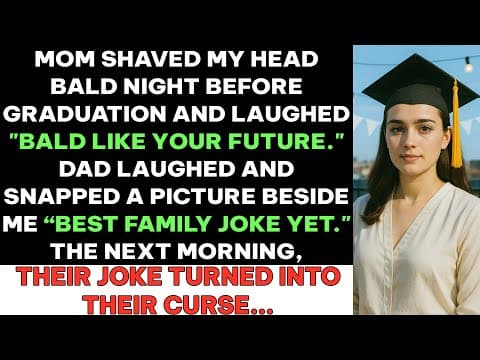 Mom Shaved My Head Bald Night Before Graduation ‘Bald Like Your Future.’Dad Snapped Pic Beside Me thumbnail
