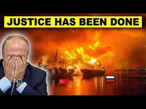 Russia Can't Take It Anymore—Ukraine BLOWS UP $20B Main Port Lines & Ships with Surprising Strikes thumbnail