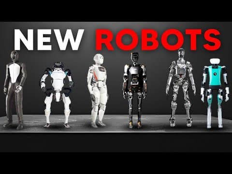 Top 10 NEW Humanoid Robots For 2024 (Tesla, Figure 01, Agility, Boston Dynamics and More) thumbnail