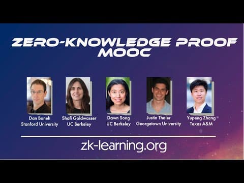 ZKP MOOC Lecture 1: Introduction and History of ZKP thumbnail