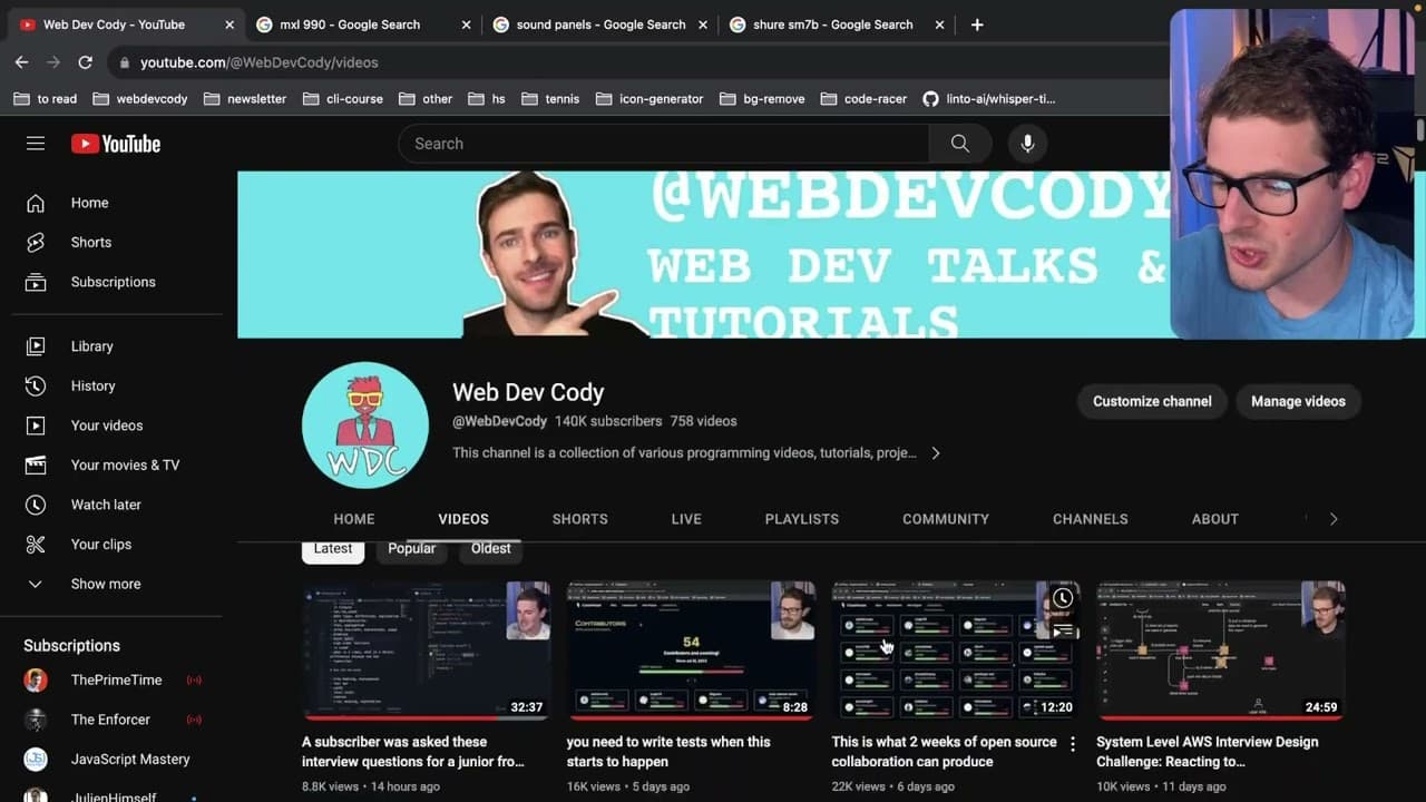 YouTube video player