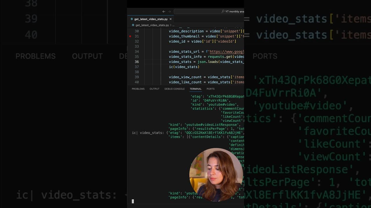 YouTube video player