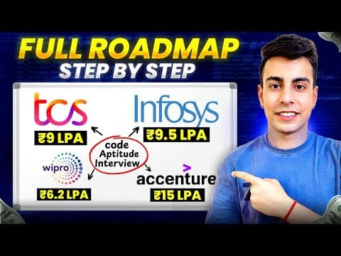 Roadmap to Crack TCS, Infosys, Accenture, Wipro | Service Based Companies Guide thumbnail