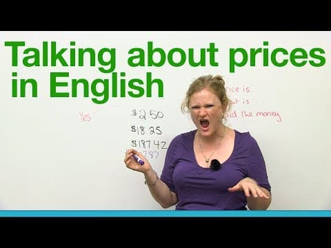 How to talk about prices in English - Basic Vocabulary thumbnail