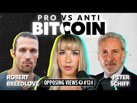 Opposing Views: Is Bitcoin The Future? | Peter Schiff & Robert Breedlove - MP Podcast #124 thumbnail