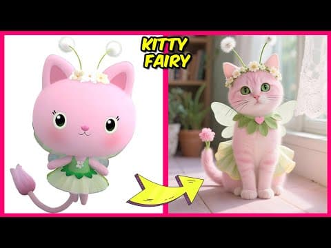 How GABBY'S DOLLHOUSE Characters Look In Real Life + Their Favorites Things ! 🐈😻🧚🏾| Kitty Fairy thumbnail