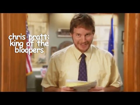 chris pratt's best bloopers and improvised lines | parks and recreation | Comedy Bites thumbnail