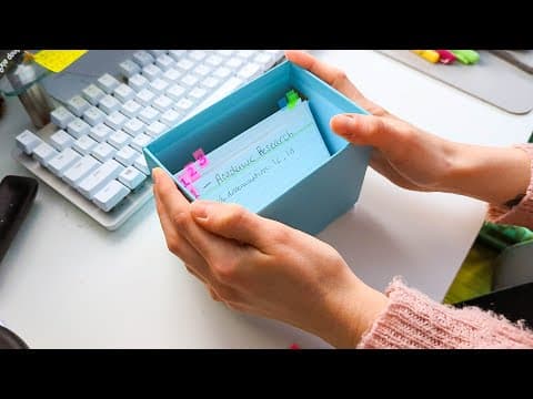 The only note-taking system you'll ever need 📝 (physical zettelkasten tutorial!) thumbnail