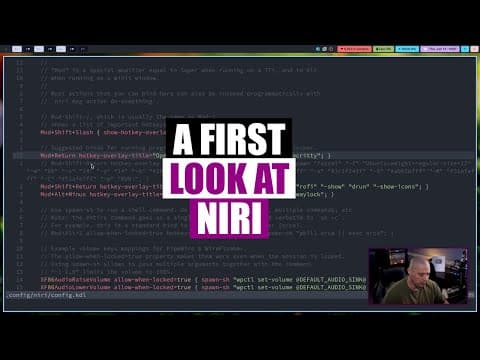 A Quick First Look At The Niri Window Manager thumbnail