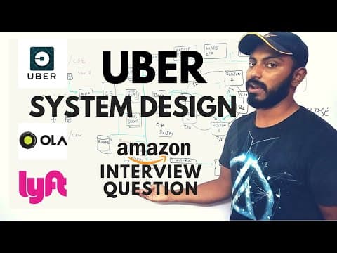 UBER System design | OLA system design | uber architecture | amazon interview question thumbnail