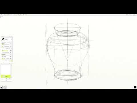 Drawing a Vase with Cylinder, Cone, and Sphere Structures thumbnail