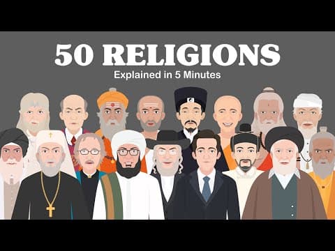 50 Religions Explained in 5 Minutes thumbnail