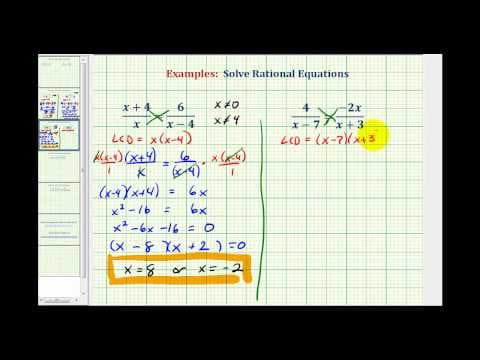 Ex 3:  Solving Rational Equations thumbnail