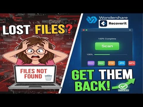Lost Your Files? How to Use Wondershare Recoverit to Get Them Back thumbnail