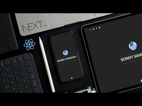 🔴 Let's build a Modern Portfolio with NEXT.JS (Framer Motion, Tailwind CSS, Sanity.io, React) | 2023 thumbnail