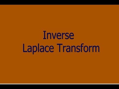 Inverse Laplace Transform|GYMAT101 Group B&C|S1 module3 2024 scheme maths|MAT102  S2 Module 4| Part8 thumbnail