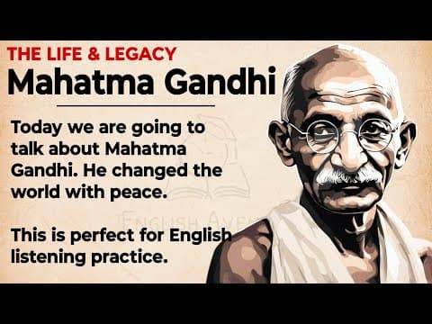 The Story of Mahatma Gandhi || Learn English Through Story 🔥 || Graded Reader || Listening Practice✅ thumbnail