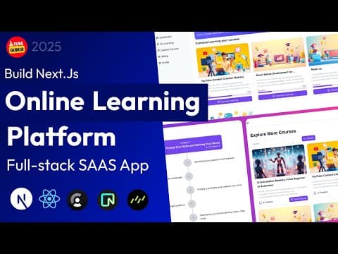 Build & Deploy an AI Online Learning Platform Using NextJs, React, Clerk, Neon, Drizzle ORM thumbnail