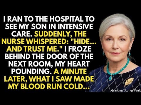 I rushed to the hospital for my son. A nurse stopped me “Hide & wait” I froze when I realized why... thumbnail