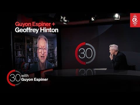 Humans "no longer needed" - Godfather of AI | 30 with Guyon Espiner S3 Ep 9 | RNZ thumbnail