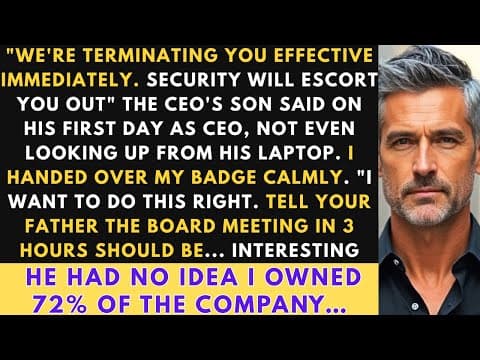CEO's Son Fired Me Day One, I Owned 72% of His Company | Revenge thumbnail