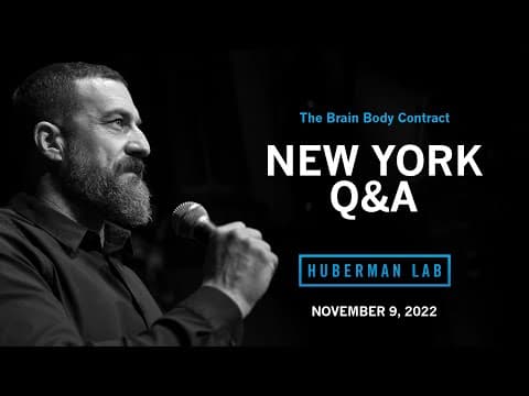 LIVE EVENT Q&A: Dr. Andrew Huberman Question & Answer in New York, NY thumbnail