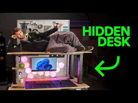 There's a Hidden Gaming Setup in my New Desk thumbnail