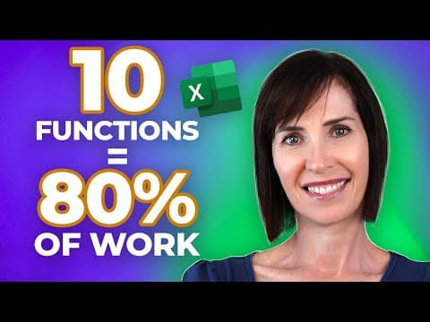 10 Excel Functions That Handle 80% of Your Work thumbnail