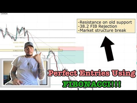 How To Get PERFECT Forex Entries Using FIBONACCI (INSANE) -Mamba thumbnail