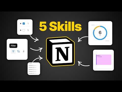 5 Notion Skills You MUST Learn for 2025 (to not fall behind) thumbnail