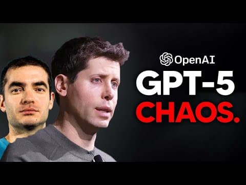 GPT-5 Is Causing Total CHAOS At OpenAI (Sam altman and Ilya Sustkever) thumbnail