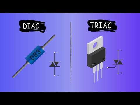 Qué es un DIAC | Qué es un TRIAC | Funcionamiento thumbnail