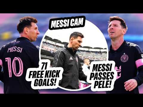Messi Cam: Messi PASSES Pelé with 71st Career Free Kick Goal at Yankee Stadium! thumbnail