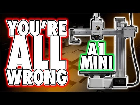 Bambu Lab - A1 Mini Review - IT WASN'T MADE FOR YOU!!!!! thumbnail