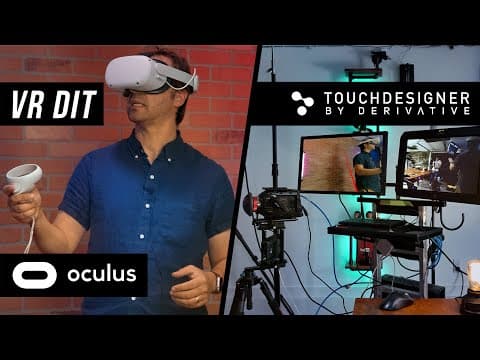 How to Be a Pro VR Digital Imaging Technician (DIT) - Oculus Quest, TouchDesigner, STMap Tutorial thumbnail