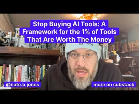 Stop Buying AI Tools: A Framework for The 1% of Tools That Are Worth The Money thumbnail