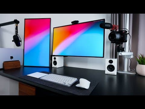 How to Create an Efficient Dual Monitor Desk Setup thumbnail
