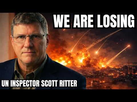 UN Weapons Inspector Scott Ritter Reveals TRUTH on Iran War thumbnail