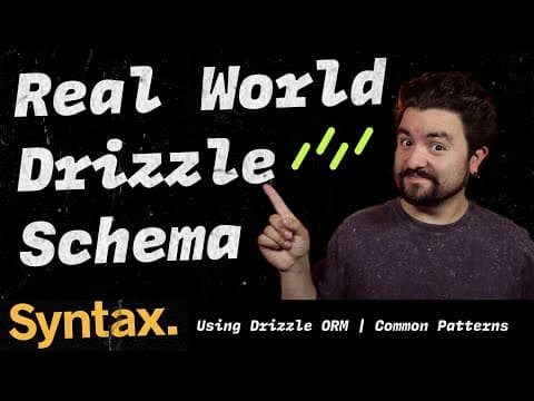 Complex Schema Design with Drizzle ORM | Common Patterns thumbnail