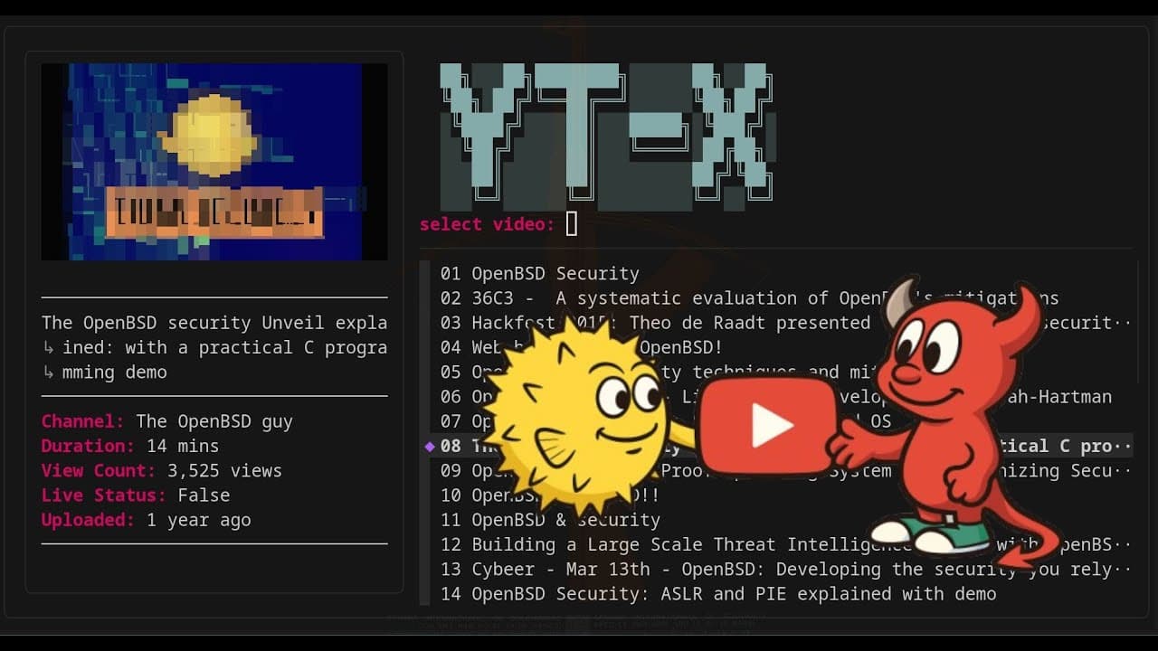 YouTube video player