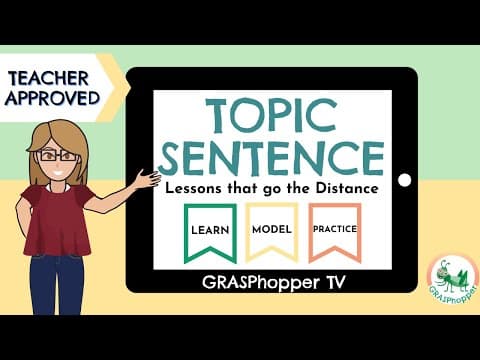 How to Identify the Topic Sentence of a Paragraph for Kids: Teaching Lesson in English thumbnail