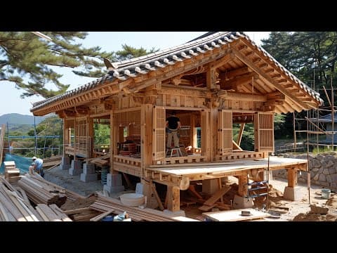Amazing Process of a Korean Man Building a Wooden House Using 1,000-Year-Old Techniques thumbnail