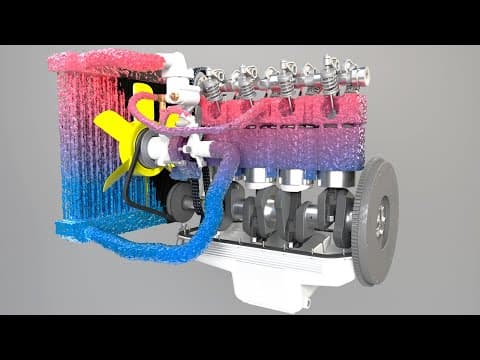 Car engine cooling system thumbnail