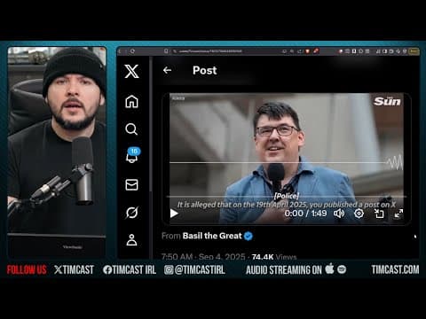 UK Arrest Of Graham Linehan LEAKS, Audio Shows Police Defend Trans Activism | Tim Pool thumbnail