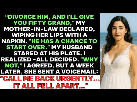 My Mother-In-Law Paid Me to Walk Away from My Husband — But Then the Family Plan Fell Apart… thumbnail