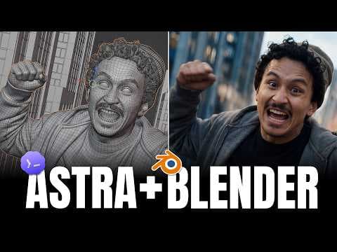 How to build AI cinematic scenes in Blender with Astra thumbnail