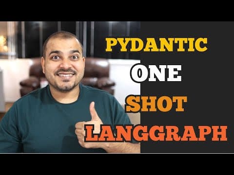 1-LangGraph Tutorial-Getting Started With Pydantic-Data Validations thumbnail