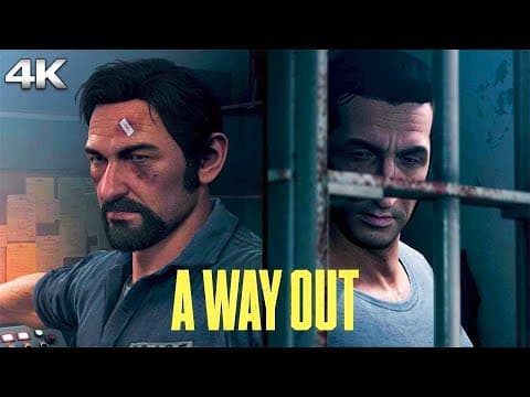 A WAY OUT All Cutscenes (Full Game Movie) 4K 60FPS Ultra HD thumbnail