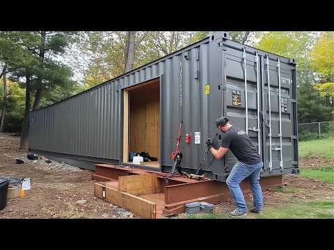 Man Builds Amazing DIY Container Workshop | Start to Finish by @BendheimBoards thumbnail