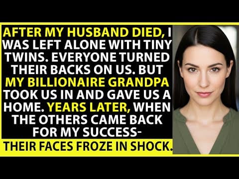 After My Husband Died, Everyone Abandoned Me with Twins. But My Billionaire Grandpa Took Us In… thumbnail